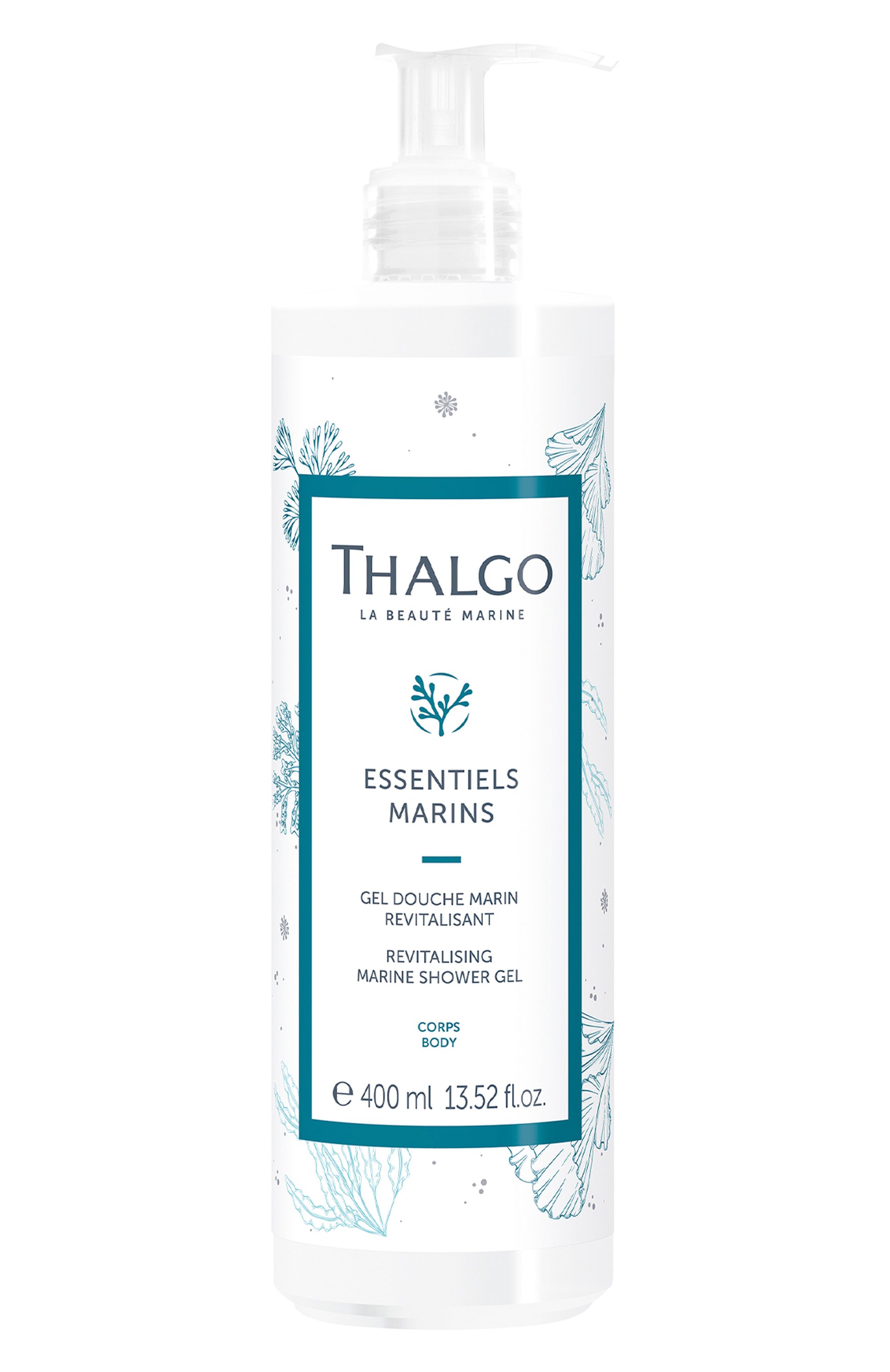 Оживляющий морской гель для душа essentiels marins (400ml) THALGO бесцветного цвета по цене 3790 руб., арт. GT24001, фото 1 Оживляющий морской гель для душа essentiels marins (400ml) THALGO, арт. GT24001, фото 1