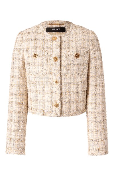 Женский твидовый жакет VERSACE, арт. 1018944/1A13646