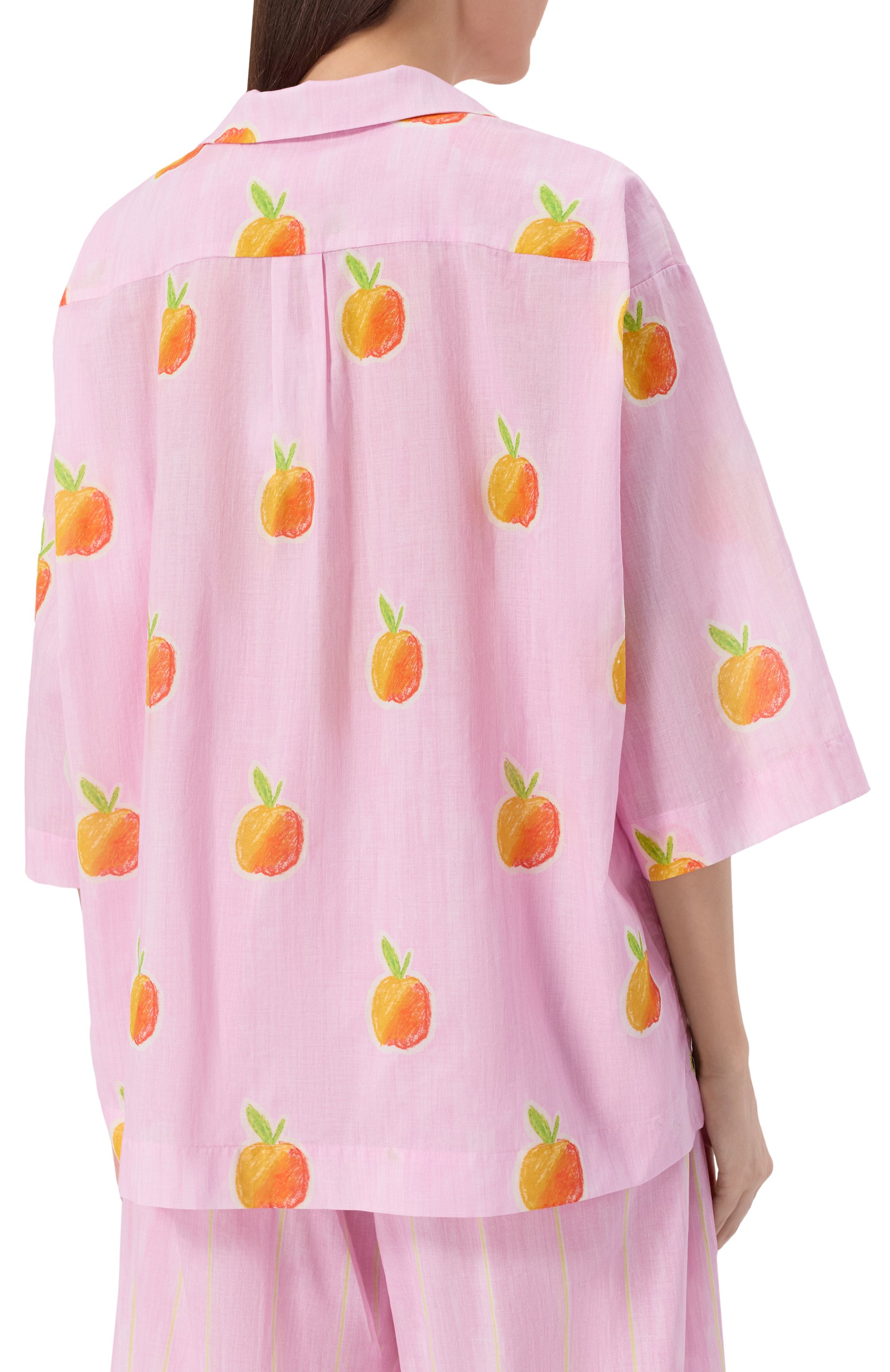 Хлопковая пижама ANY WOWZERS, арт. WCROP02P-APP-PINK, фото 4