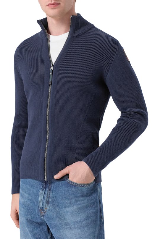 Хлопковый кардиган Parajumpers 25WMPMKNRG02 Синий  25WMPMKNRG02 Фото 3