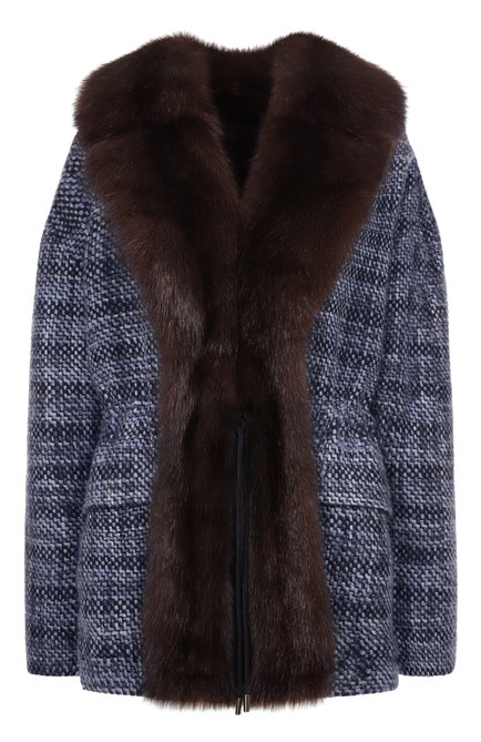 Женская куртка с подкладкой из норки и воротником из соболя MVST, арт. M25.1MW.0001N/TES5002