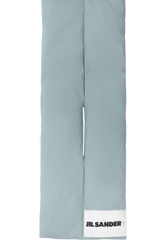 Хлопковый шарф Jil Sander J40TE0002/J45296 Голубой  J40TE0002/J45296 Фото 4