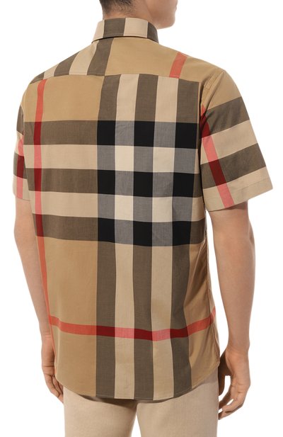 Хлопковая рубашка BURBERRY, арт. 8079591, фото 4