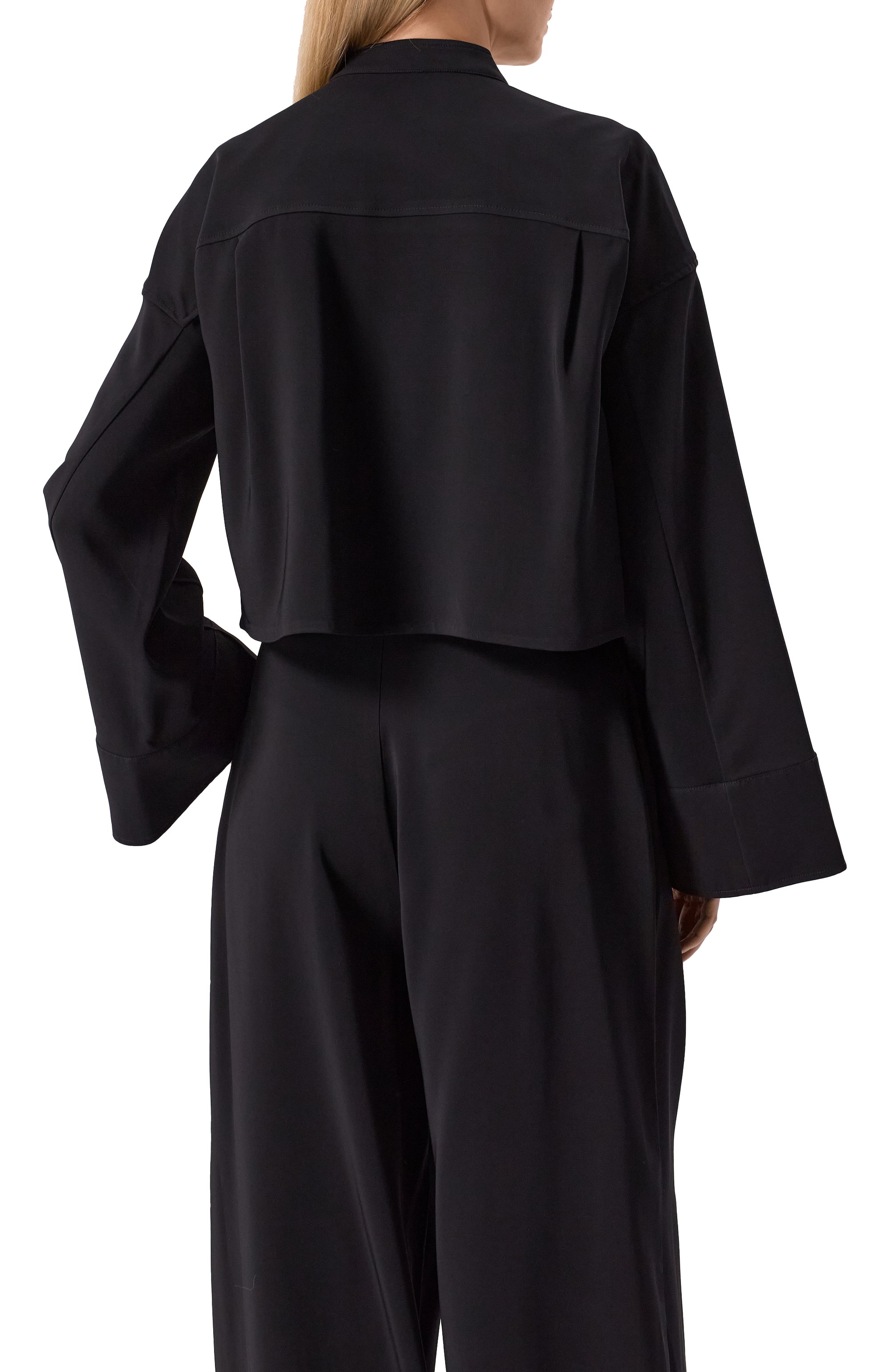 Блузка из вискозы CO черного цвета по цене 65900 руб., арт. 1461MBND-ESSN, фото 4 Блузка из вискозы CO, арт. 1461MBND-ESSN, фото 4