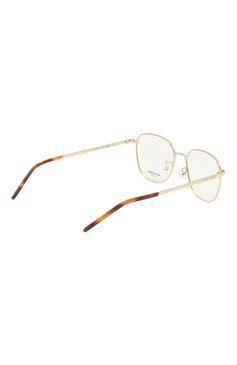 Женские оправа SAINT LAURENT золотого цвета, арт. SL 646/F 003 | Фото 5 (Нос: Не проставлено; Региональные ограничения белый список (Axapta Mercury): Не проставлено; Тип очков: Оправа; Кросс-КТ: Оправы-унисекс; Материал: Металл; Оптика Гендер: оптика-унисекс; Очки форма: Квадратные)
