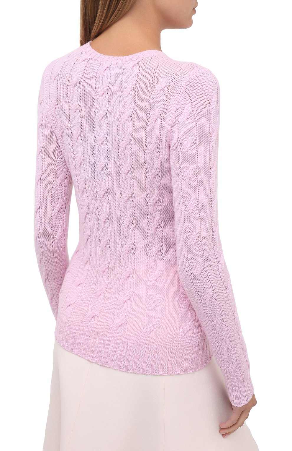 Кашемировый пуловер RALPH LAUREN розового цвета по цене 84350 руб., арт. 290615209, фото 4 Кашемировый пуловер RALPH LAUREN, арт. 290615209, фото 4