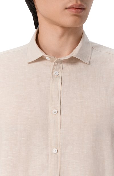 Рубашка из льна и хлопка ZIMMERLI, арт. 4697-23202, фото 5