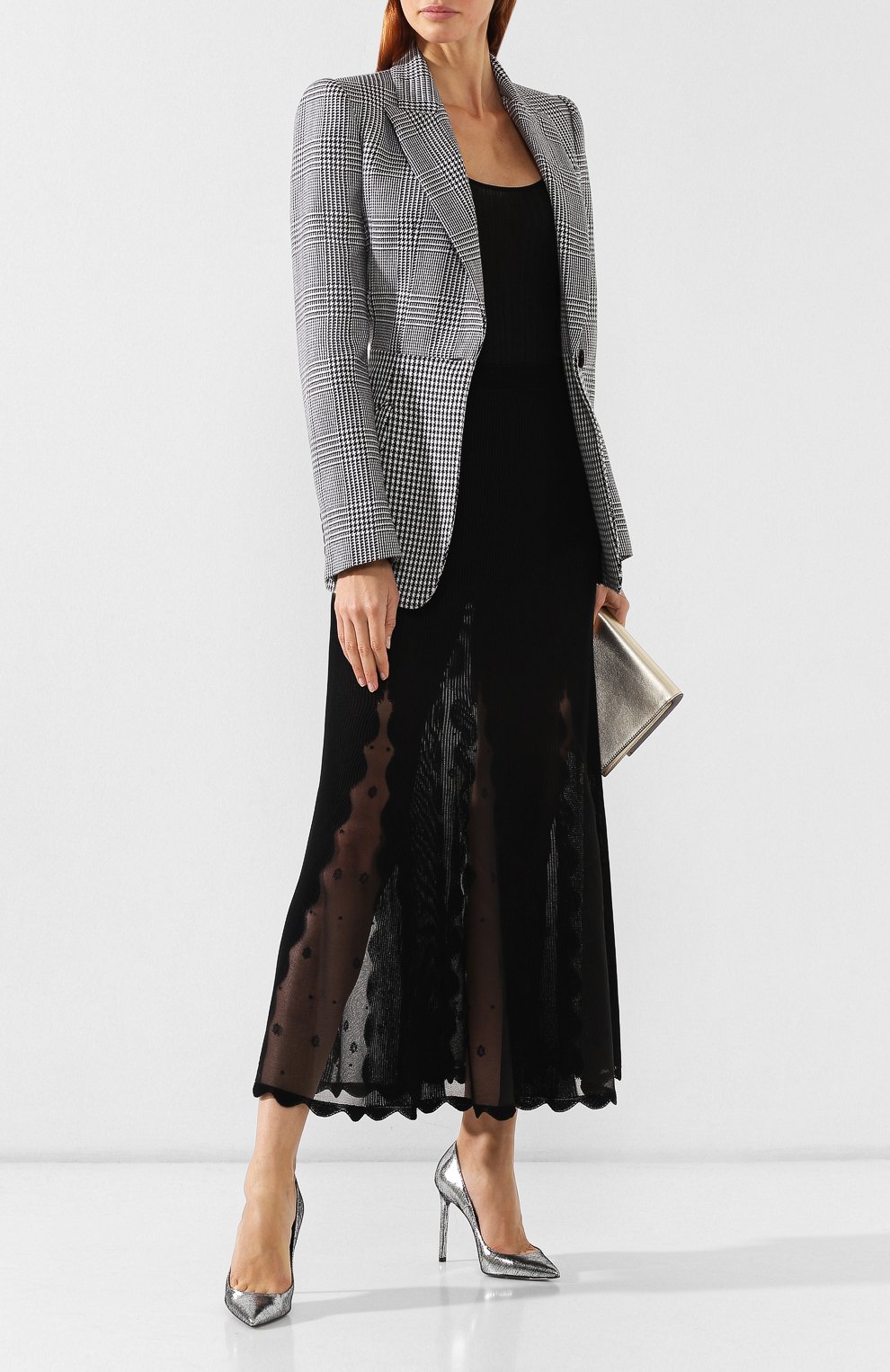 Юбка из вискозы ALEXANDER MCQUEEN, арт. 585221/Q1AE0, фото 2