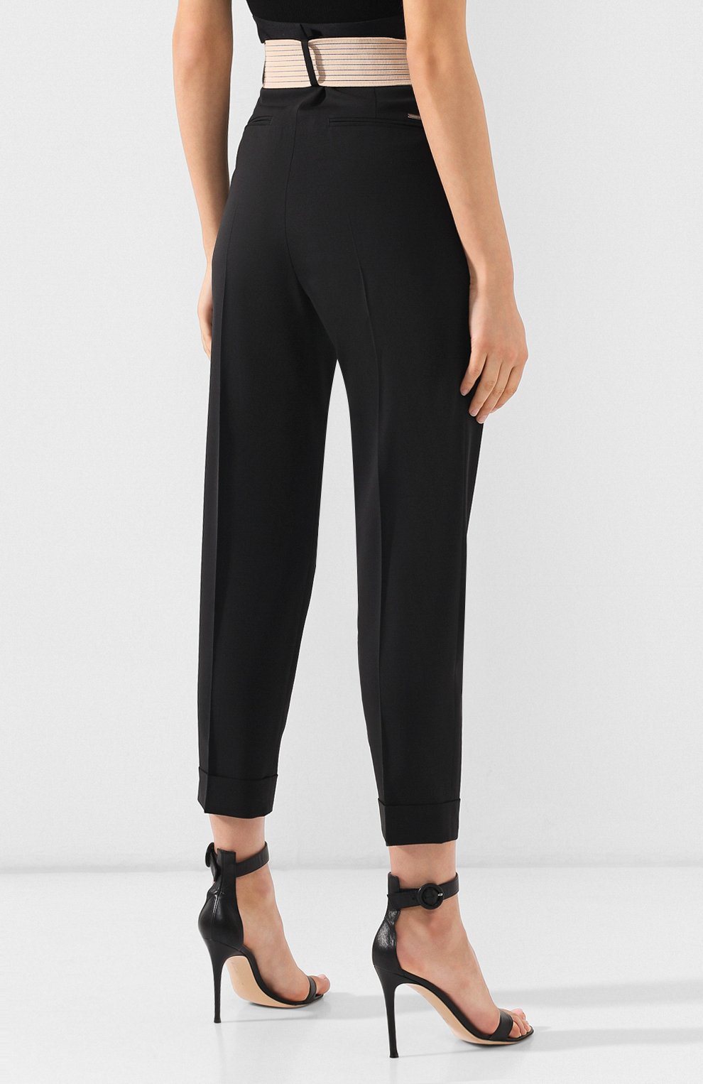 Шерстяные брюки DSQUARED2 черного цвета по цене 42500 руб., арт. S72KA0901/S49807, фото 4 Шерстяные брюки DSQUARED2, арт. S72KA0901/S49807, фото 4