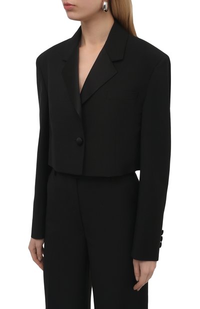 Жакет PRADA черного цвета по цене 240000 руб., арт. P514M-1Z9M-F0002-221, фото 3 Жакет PRADA, арт. P514M-1Z9M-F0002-221, фото 3