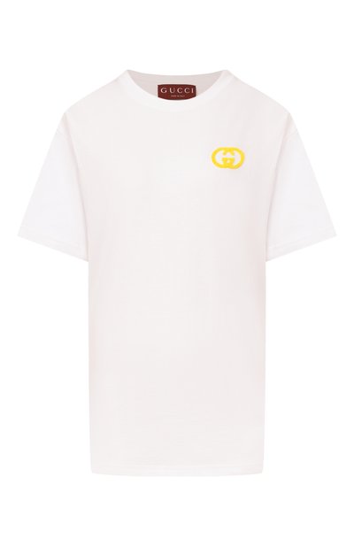 Женская хлопковая футболка GUCCI, арт. 837959/XJHQ3