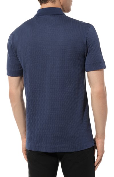 Поло из хлопка и шелка BOSS CAMEL, арт. 50502750, фото 4