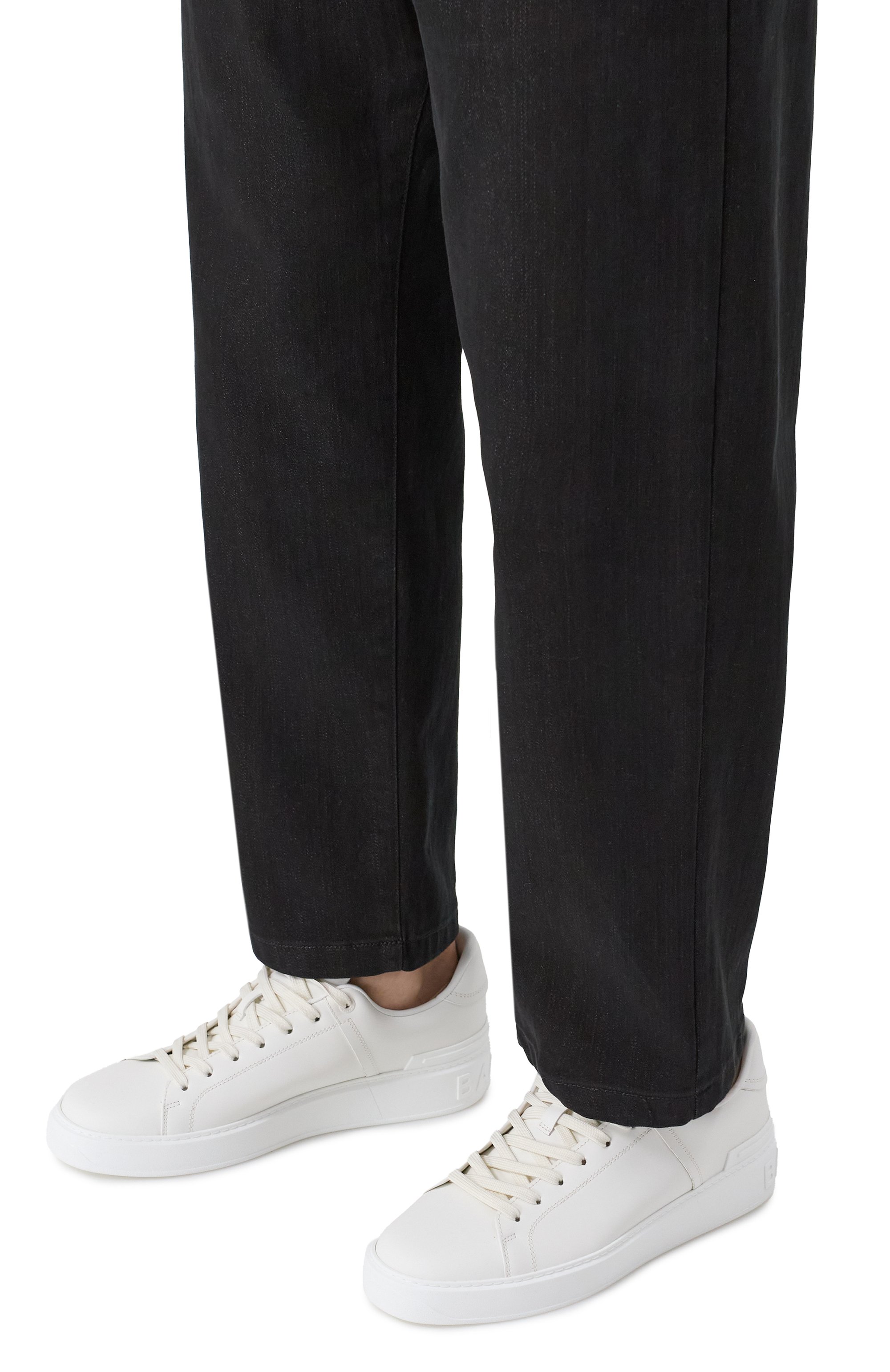 Кожаные кеды b-court BALMAIN, арт. DM1VI288/LVTR, фото 3