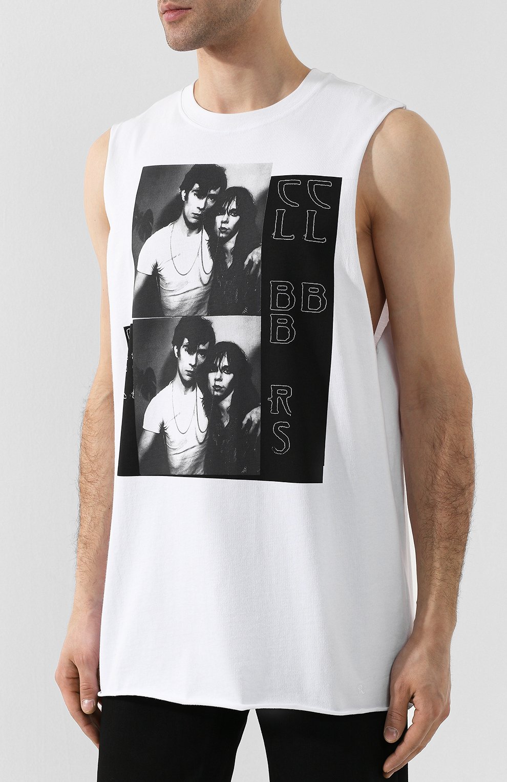 Хлопковая майка RAF SIMONS белого цвета по цене 37650 руб., арт. 191-139-19000, фото 3 Хлопковая майка RAF SIMONS, арт. 191-139-19000, фото 3