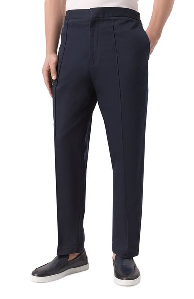 Брюки из хлопка и льна ZEGNA, арт. TT46/UFI31A9, фото 3