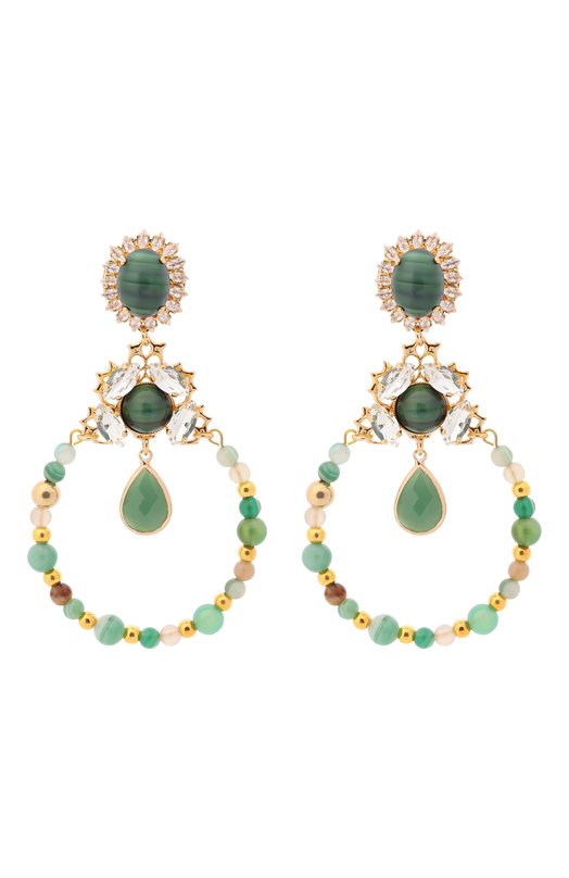 Серьги Anton Heunis ETK3.11 Зелёный ETK3.11