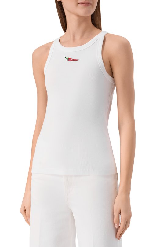 Хлопковая майка YANINA T-3178 Белый  T-3178 Фото 3