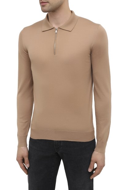 Кашемировое поло FIORONI темно-бежевого цвета по цене 88500 руб., арт. MK21008C2, фото 3 Кашемировое поло FIORONI, арт. MK21008C2, фото 3