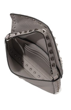 Женская сумка rockstud small VALENTINO светло-серого цвета, арт. 5W0P0W07/FID | Фото 5 (Материал: Натуральная кожа; Материал сплава: Проставлено; Драгоценные камни: Проставлено; Размер: small; Ремень/цепочка: На ремешке)