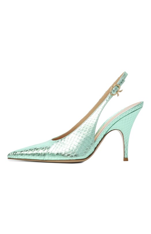 Кожаные туфли Sofia 95 Gianvito Rossi G95605.95RIC.AYEAL0E Зелёный  G95605.95RIC.AYEAL0E Фото 4