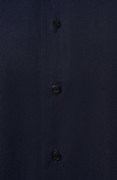 Сорочка из хлопка и кашемира ZILLI темно-синего цвета по цене 79150 руб., арт. CLAC04ZS01BGTZS006001, фото 5 Сорочка из хлопка и кашемира ZILLI, арт. CLAC04ZS01BGTZS006001, фото 5