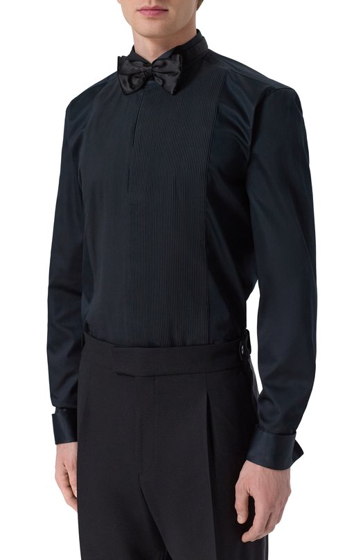 Хлопковая сорочка BOSS 50550662 Чёрный  50550662 Фото 3