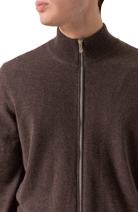 Кашемировый кардиган Brunello Cucinelli M2200106 Коричневый  M2200106 Фото 5