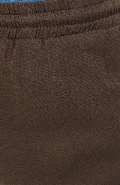 Брюки из хлопка и льна LA MARTINA коричневого цвета по цене 23550 руб., арт. VMT015/TW445, фото 5 Брюки из хлопка и льна LA MARTINA, арт. VMT015/TW445, фото 5
