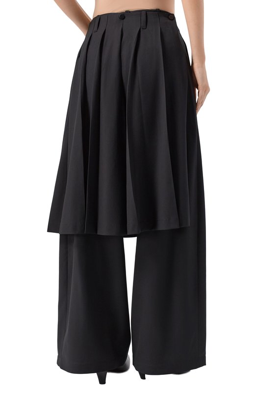 Шерстяные брюки Isabel Benenato DW360F25 Чёрный  DW360F25 Фото 4