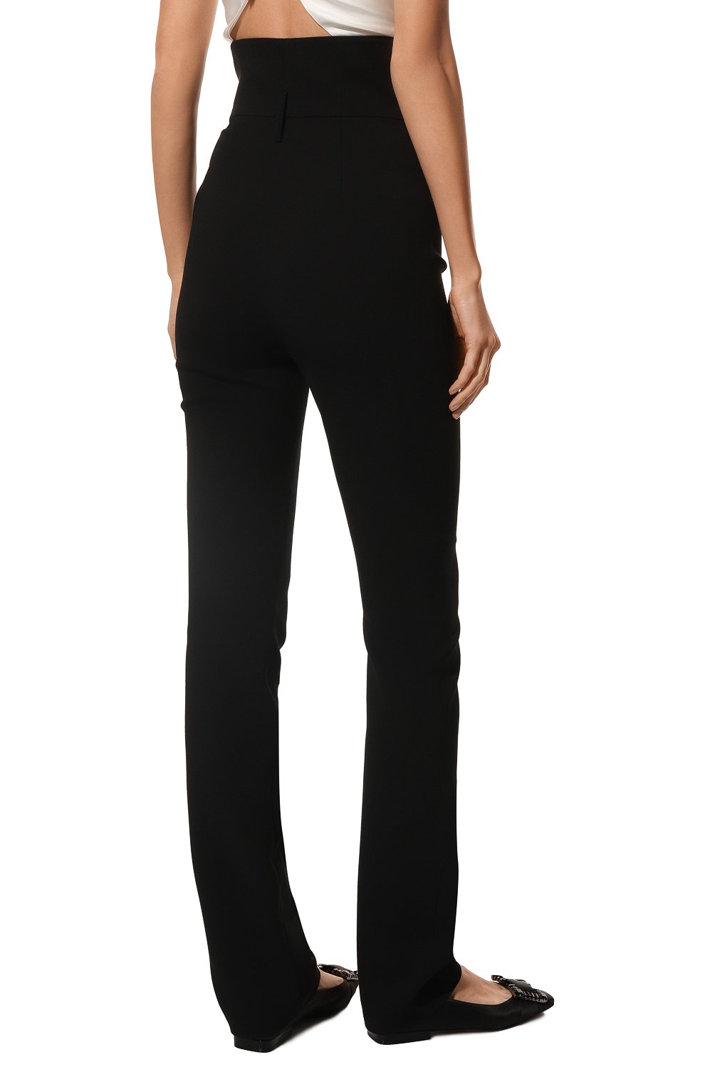 Брюки из вискозы PHILOSOPHY DI LORENZO SERAFINI черного цвета по цене 51700 руб., арт. A0309/7118, фото 4 Брюки из вискозы PHILOSOPHY DI LORENZO SERAFINI, арт. A0309/7118, фото 4