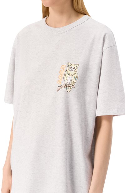 Хлопковая футболка AECA WHITE, арт. AWCMSSBDTTSOV003C0.LIGHT GREY (L), фото 5