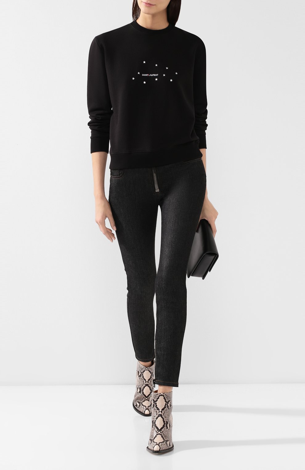 Хлопковый свитшот SAINT LAURENT, арт. 577064/YBJH2, фото 2