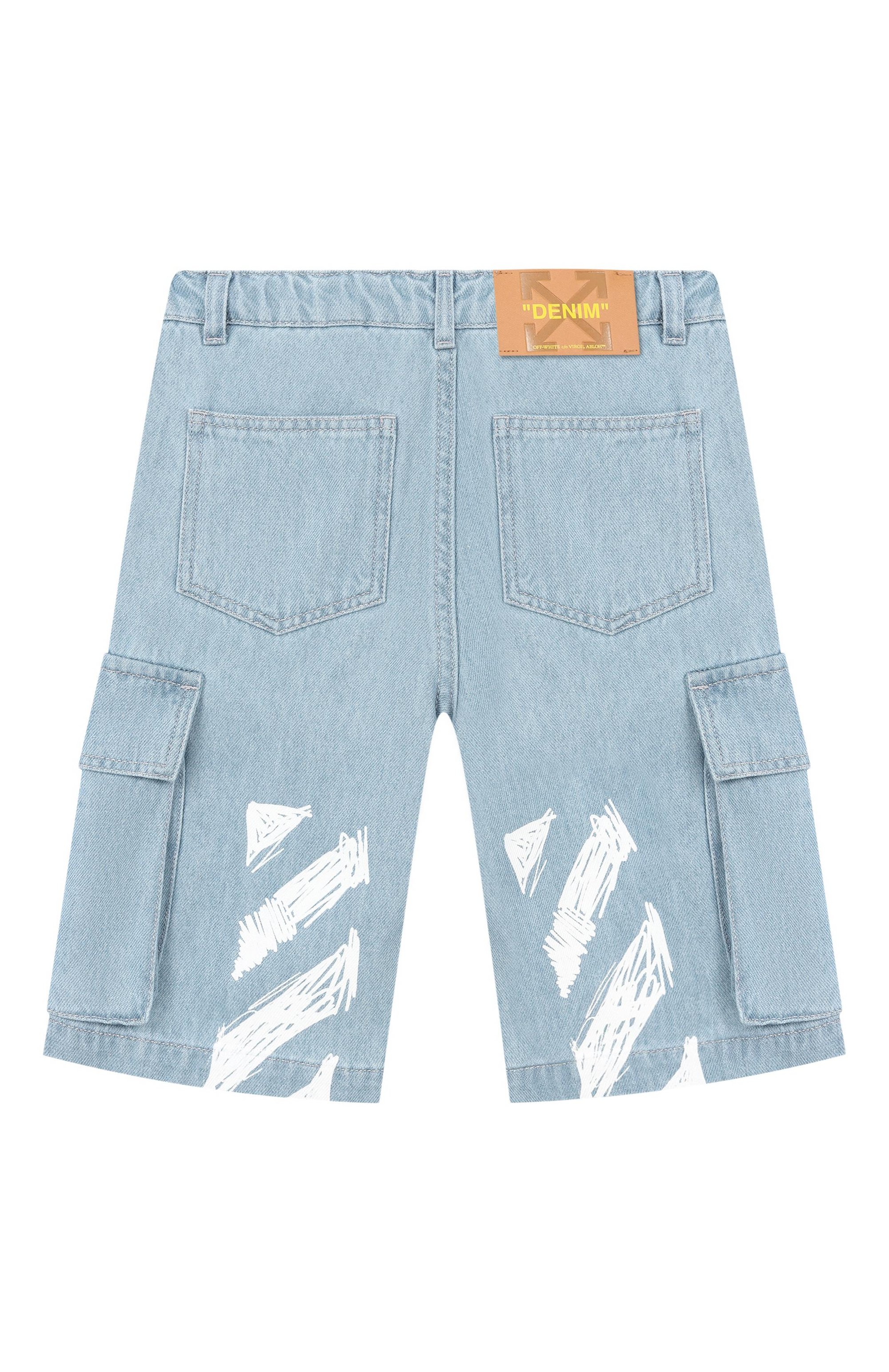 Джинсовые шорты-карго OFF-WHITE, арт. 0BYC002S26DEN001_001, фото 2