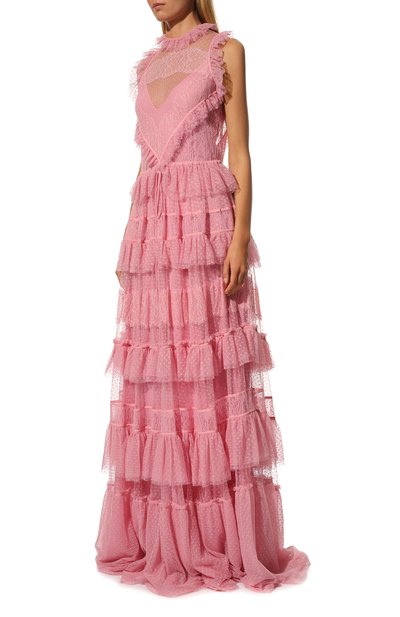 Кружевное платье ZUHAIR MURAD розового цвета по цене 861000 руб., арт. RDRS17-403-DL, фото 3 Кружевное платье ZUHAIR MURAD, арт. RDRS17-403-DL, фото 3
