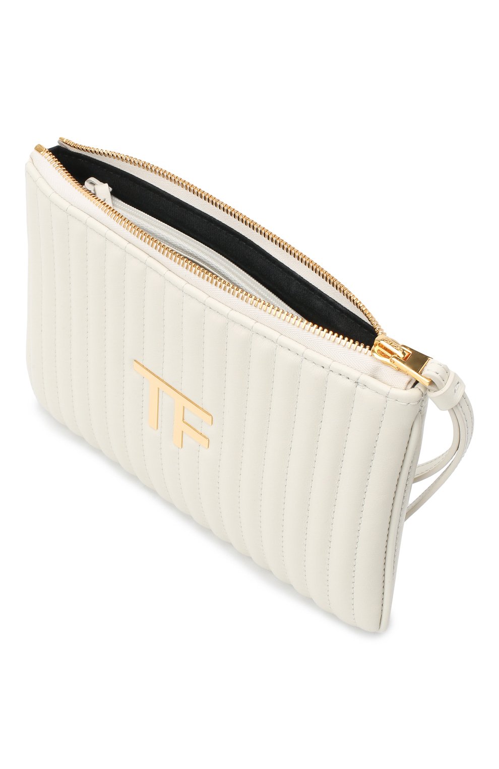 Клатч TOM FORD белого цвета по цене 105000 руб., арт. S0357T-ICL019, фото 4 Клатч TOM FORD, арт. S0357T-ICL019, фото 4