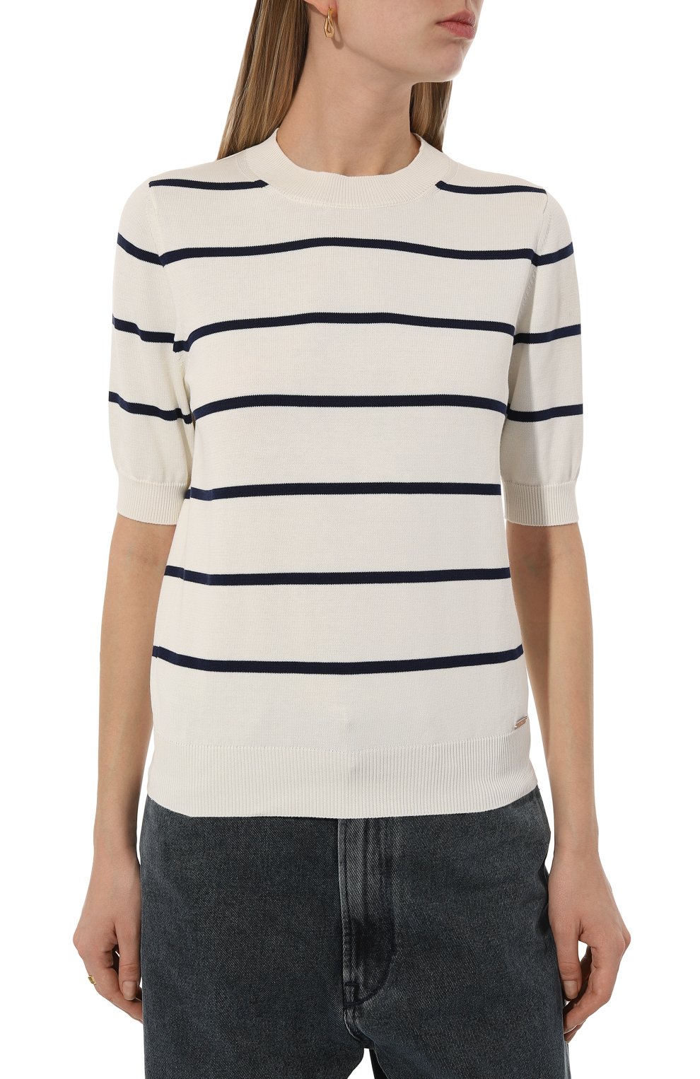 Хлопковый пуловер KITON, арт. D57734, фото 3