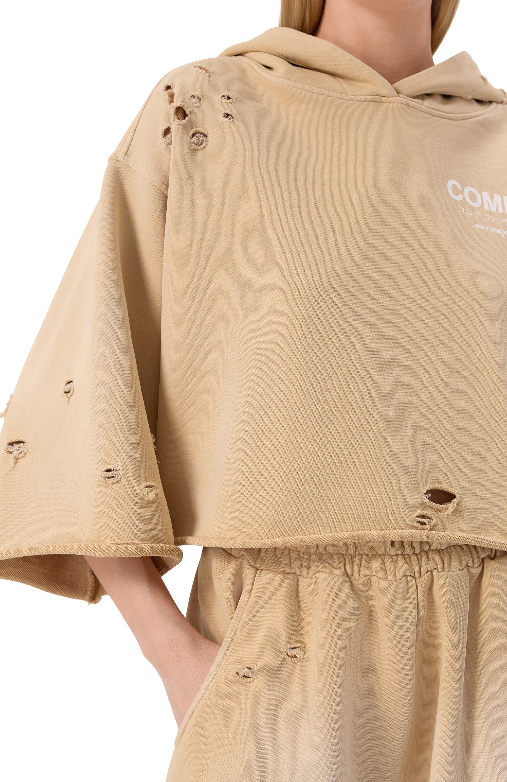 Хлопковое худи COMME DES FUCKDOWN, арт. CFABW01235, фото 5