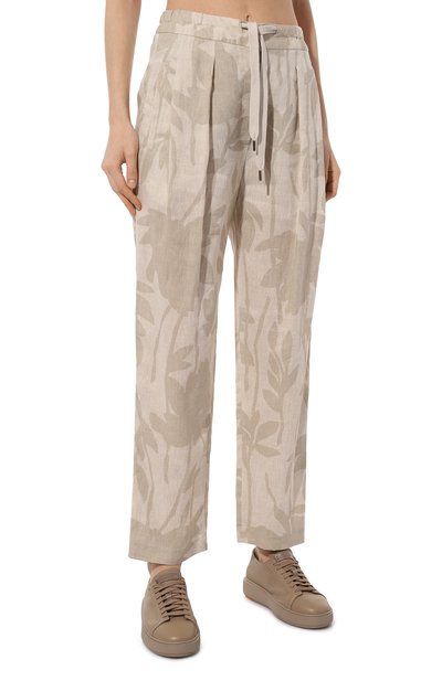 Льняные брюки BRUNELLO CUCINELLI, арт. MB650P8597, фото 3