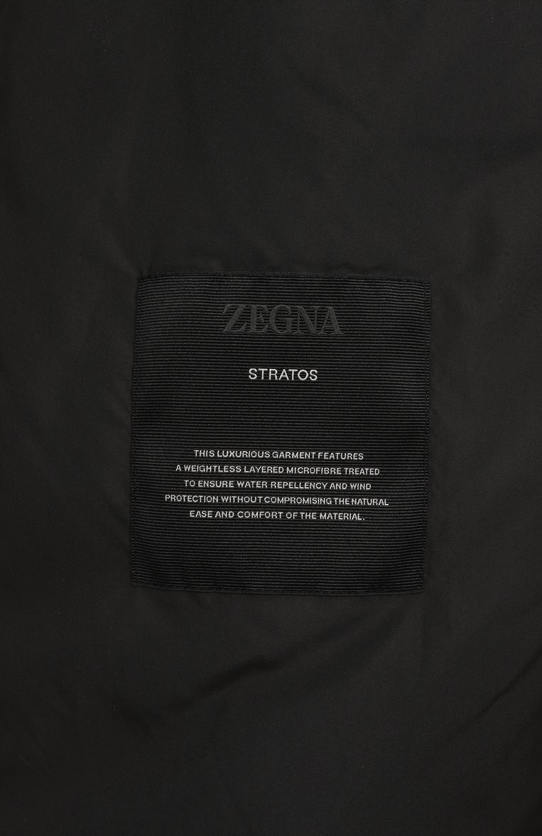 Мужская куртка ZEGNA хаки цвета, арт. E205B/UET35A8 | Фото 7 (Материал подклада: Синтетический материал; Длина (верхняя одежда): Короткие; Рукава: Длинные; Стили: Кэжуэл, Милитари; Кросс-КТ: Легкие; Материал внешний: Синтетический материал)