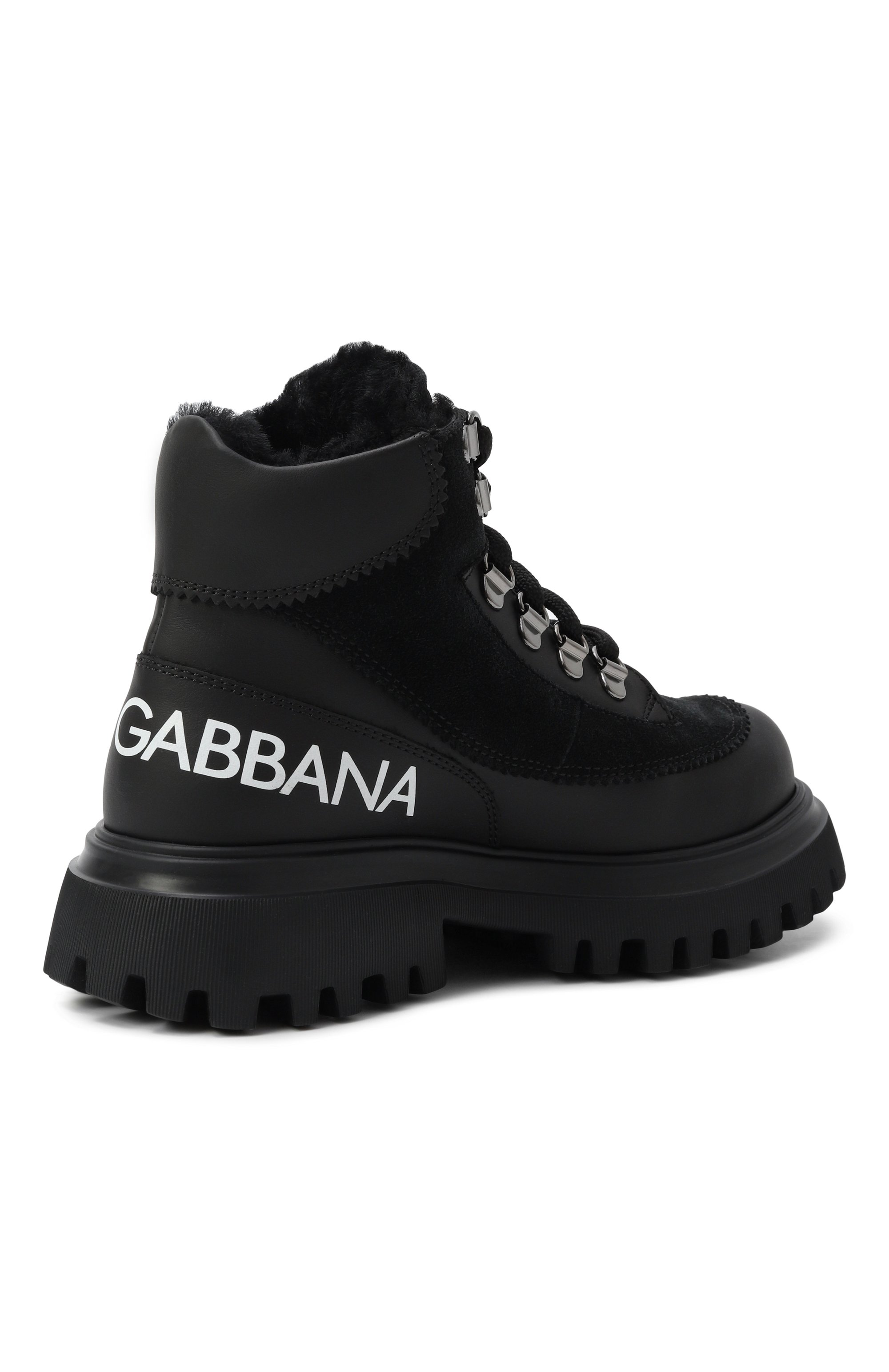 Кожаные ботинки DOLCE & GABBANA, арт. DA5177/AL696/27-36, фото 3