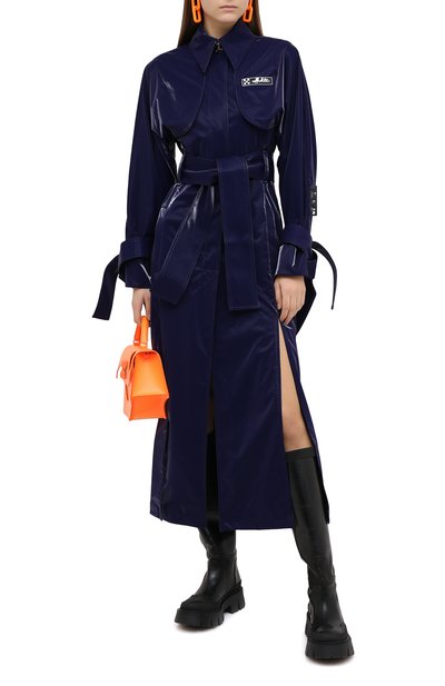 Плащ OFF-WHITE синего цвета по цене 189500 руб., арт. 0WEA233F20FAB0024500, фото 2 Плащ OFF-WHITE, арт. 0WEA233F20FAB0024500, фото 2
