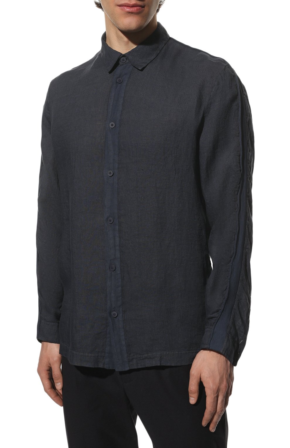 Рубашка изо льна и хлопка TRANSIT, арт. CFUTRQV312, фото 3