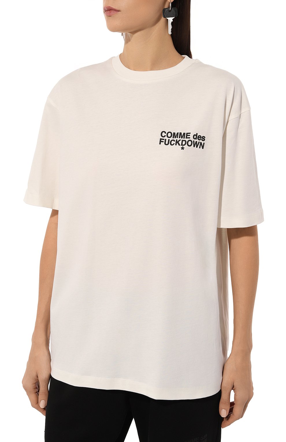 Хлопковая футболка COMME DES FUCKDOWN, арт. CFABW01183, фото 3