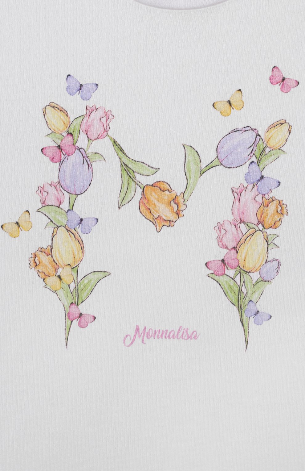 Хлопковая футболка MONNALISA, арт. 39A600., фото 3