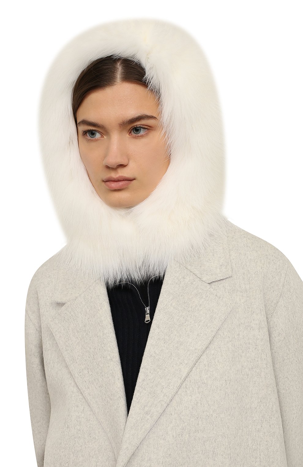 Меховой капюшон из песца VICTORIA KUSENKOVA, арт. 195050001060, фото 2