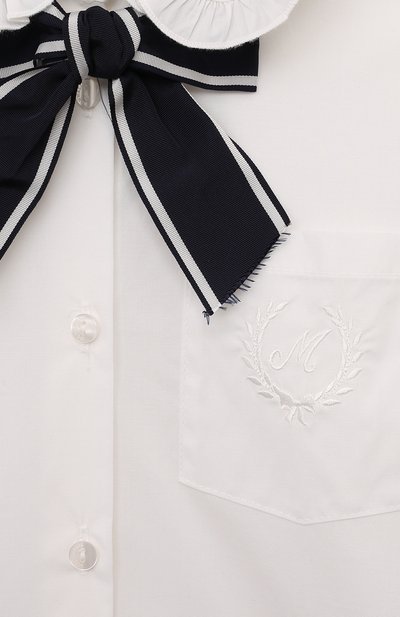 Хлопковая блузка MONNALISA, арт. 18DCAS, фото 3