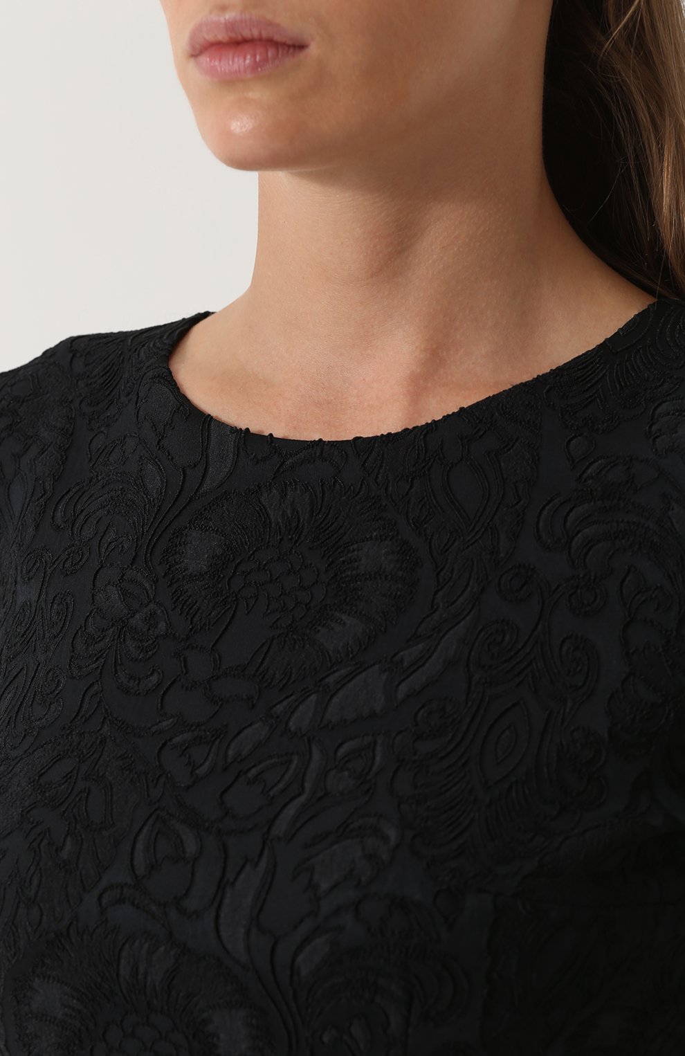 Приталенное платье с фактурной отделкой KITON, арт. D44313K05P37, фото 5
