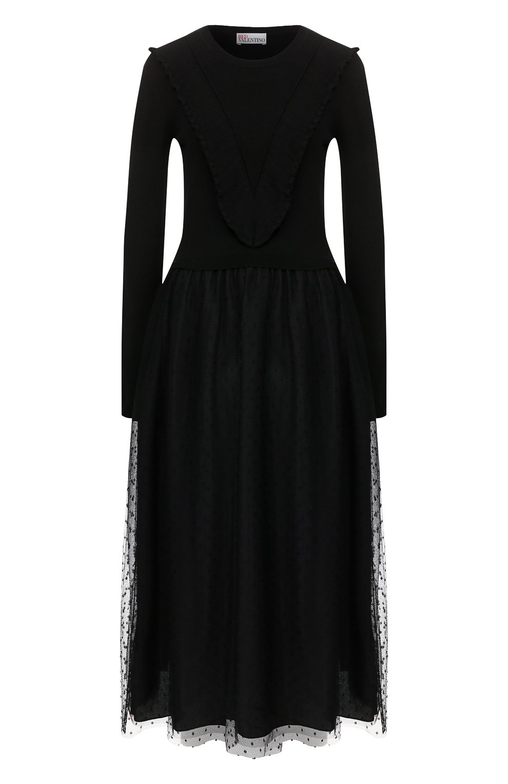 Платье REDVALENTINO черного цвета по цене 73000 руб., арт. SR0KDA93/4MQ, фото 1 Платье REDVALENTINO, арт. SR0KDA93/4MQ, фото 1