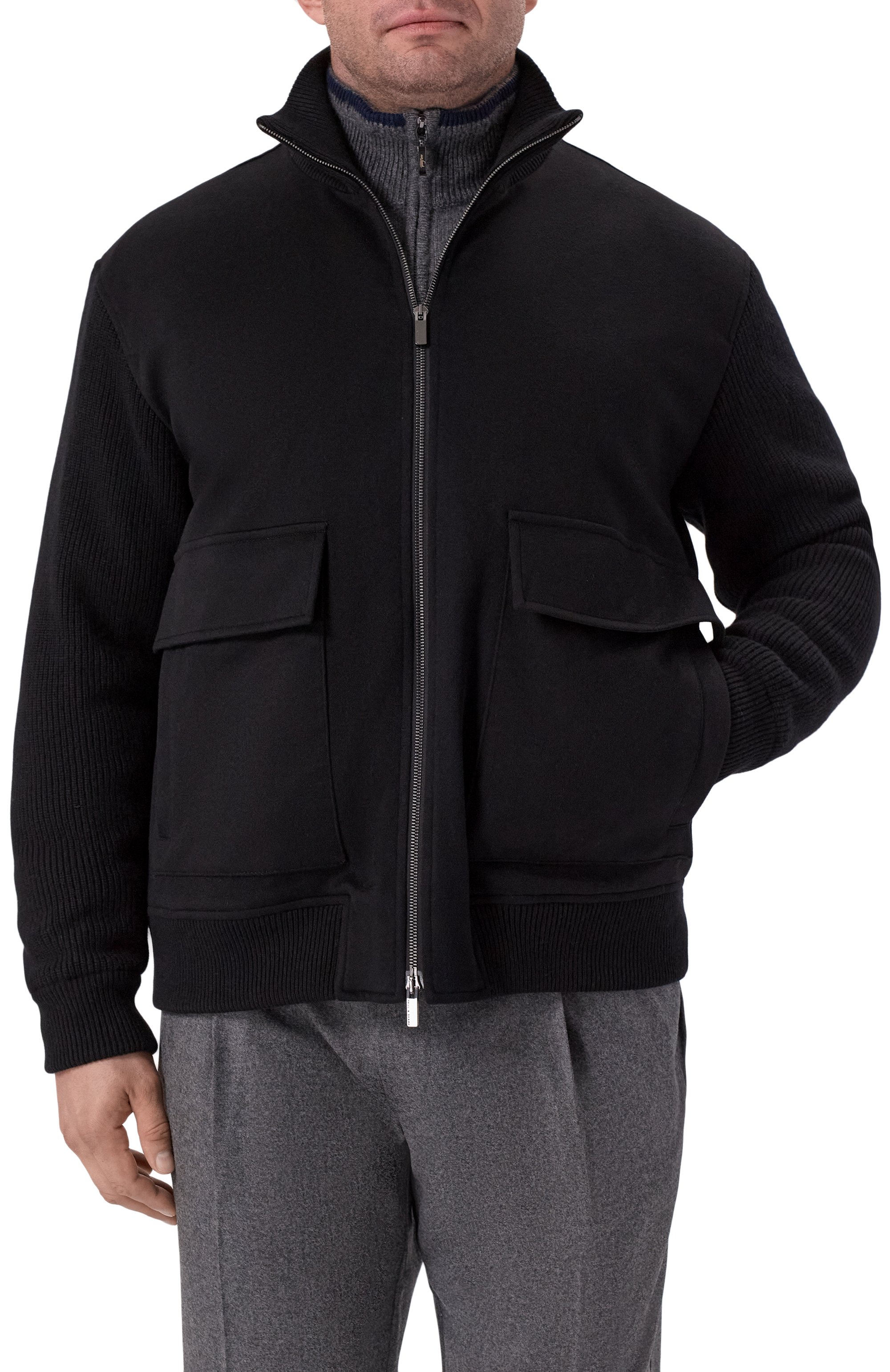 Бомбер из шерсти и кашемира PAUL&SHARK, арт. 15311301, фото 3