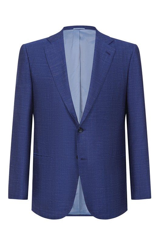 Пиджак из кашемира и шелка Kiton UA81K0600E13_2 Синий UA81K0600E13_2